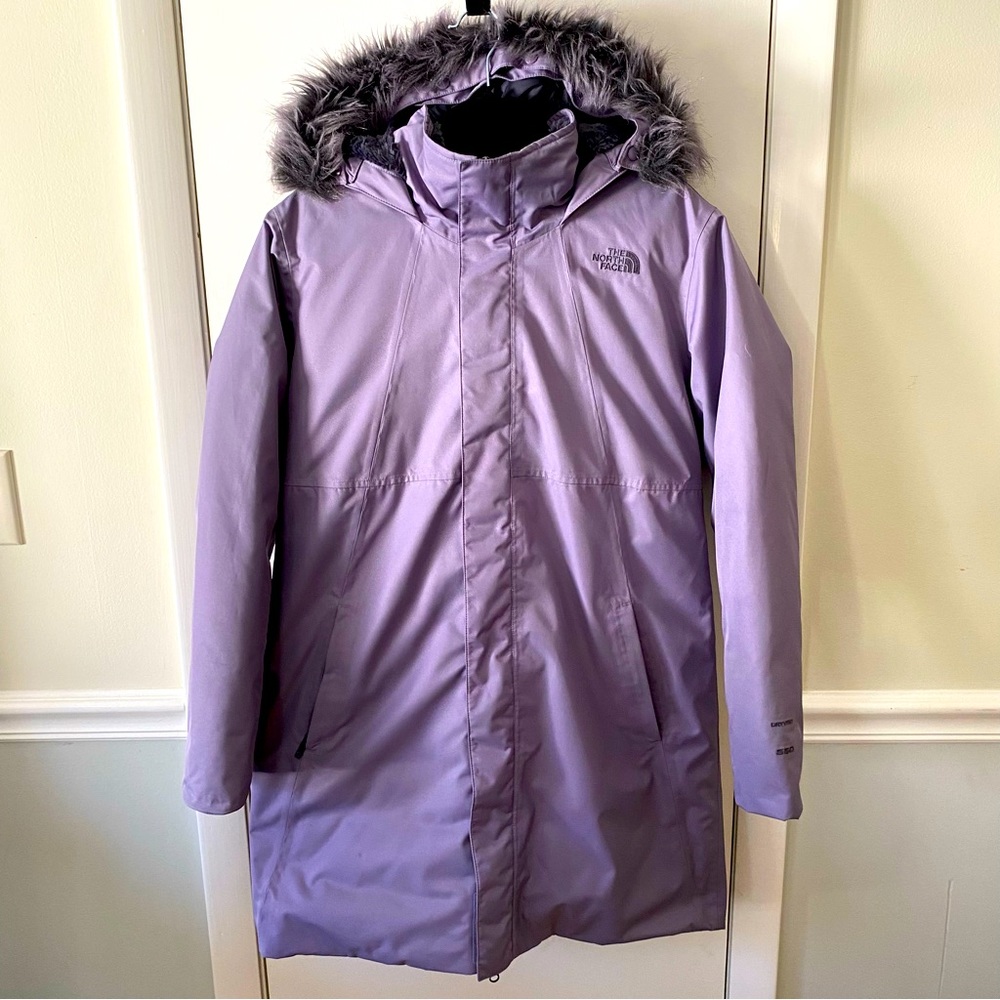 The North Face Girls XL 14-16 goose down parka Winter Jacket Lilac